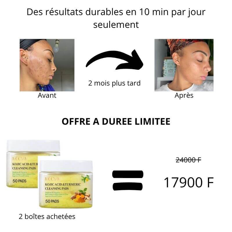 Lot de 2 Tampons Clarifiant au Curcuma Mesandro™